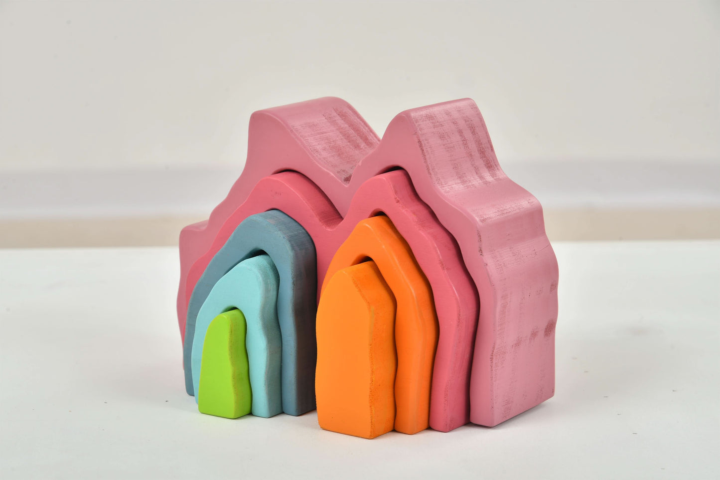 Wooden Mountain Rainbow Stack