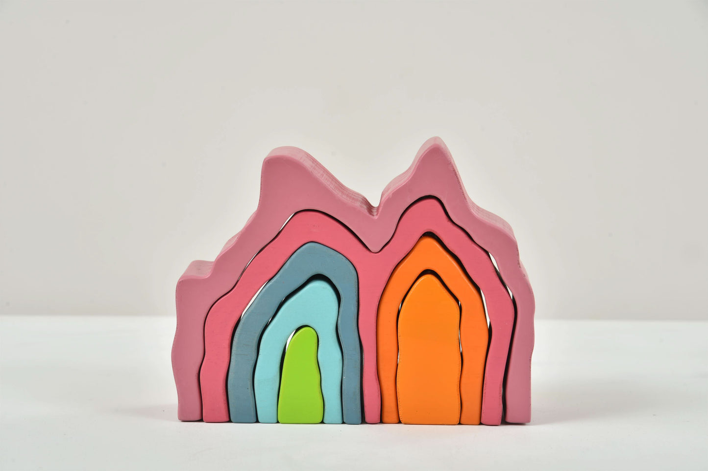 Wooden Mountain Rainbow Stack