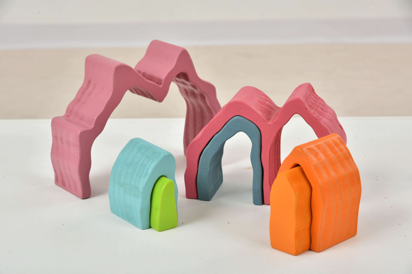 Wooden Mountain Rainbow Stack