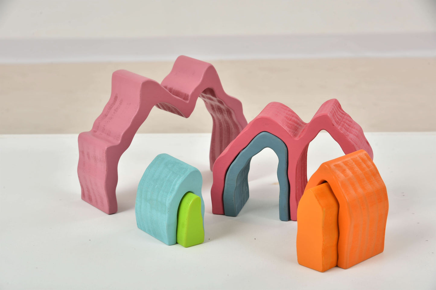 Wooden Mountain Rainbow Stack