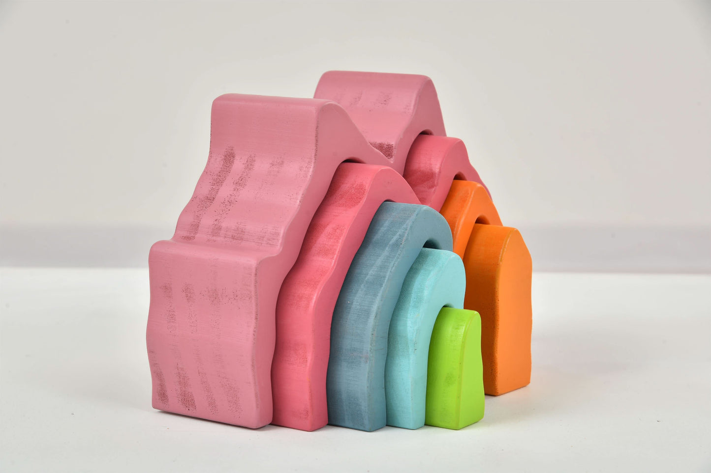 Wooden Mountain Rainbow Stack