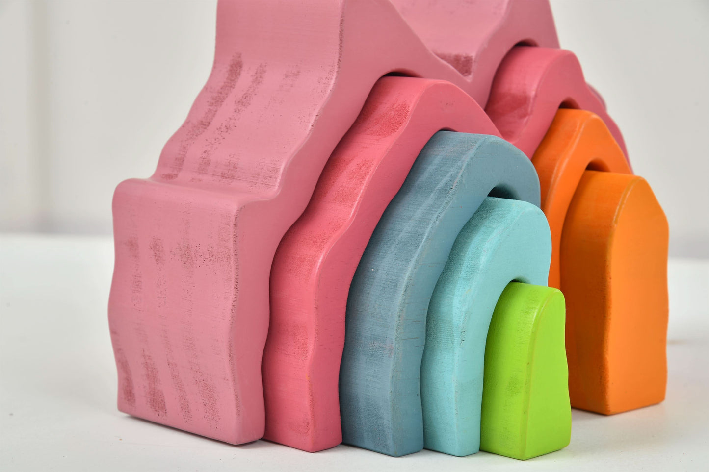 Wooden Mountain Rainbow Stack
