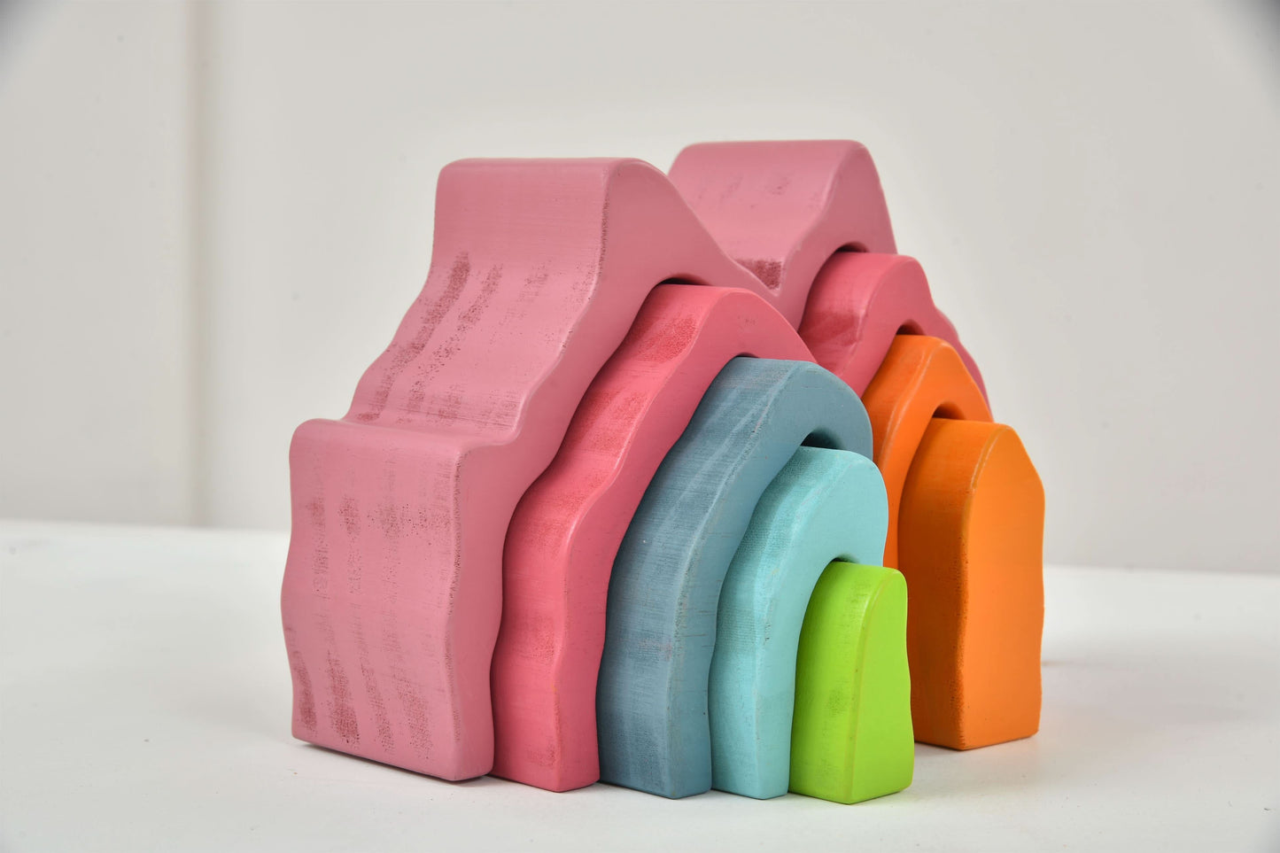 Wooden Mountain Rainbow Stack