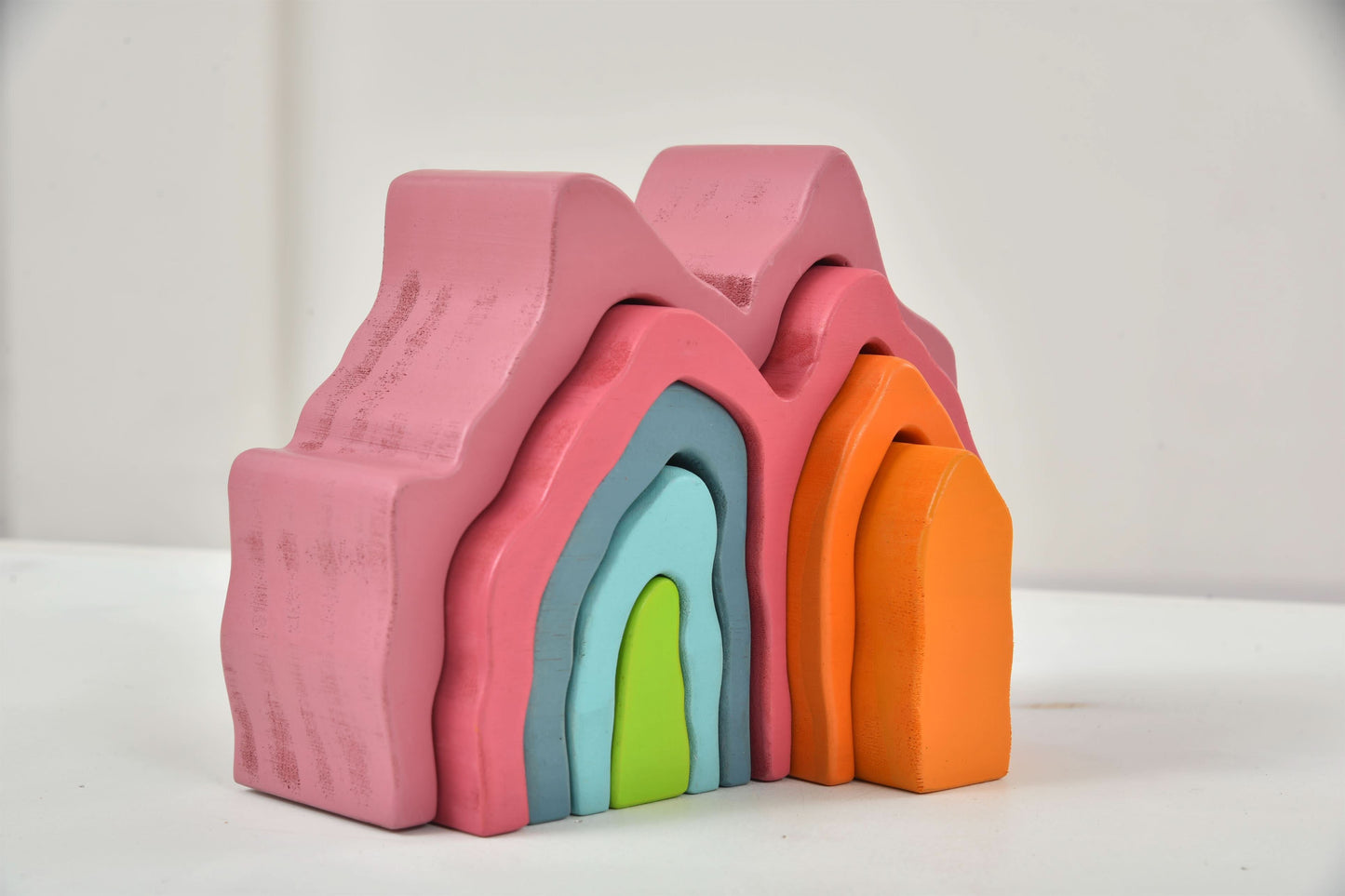 Wooden Mountain Rainbow Stack