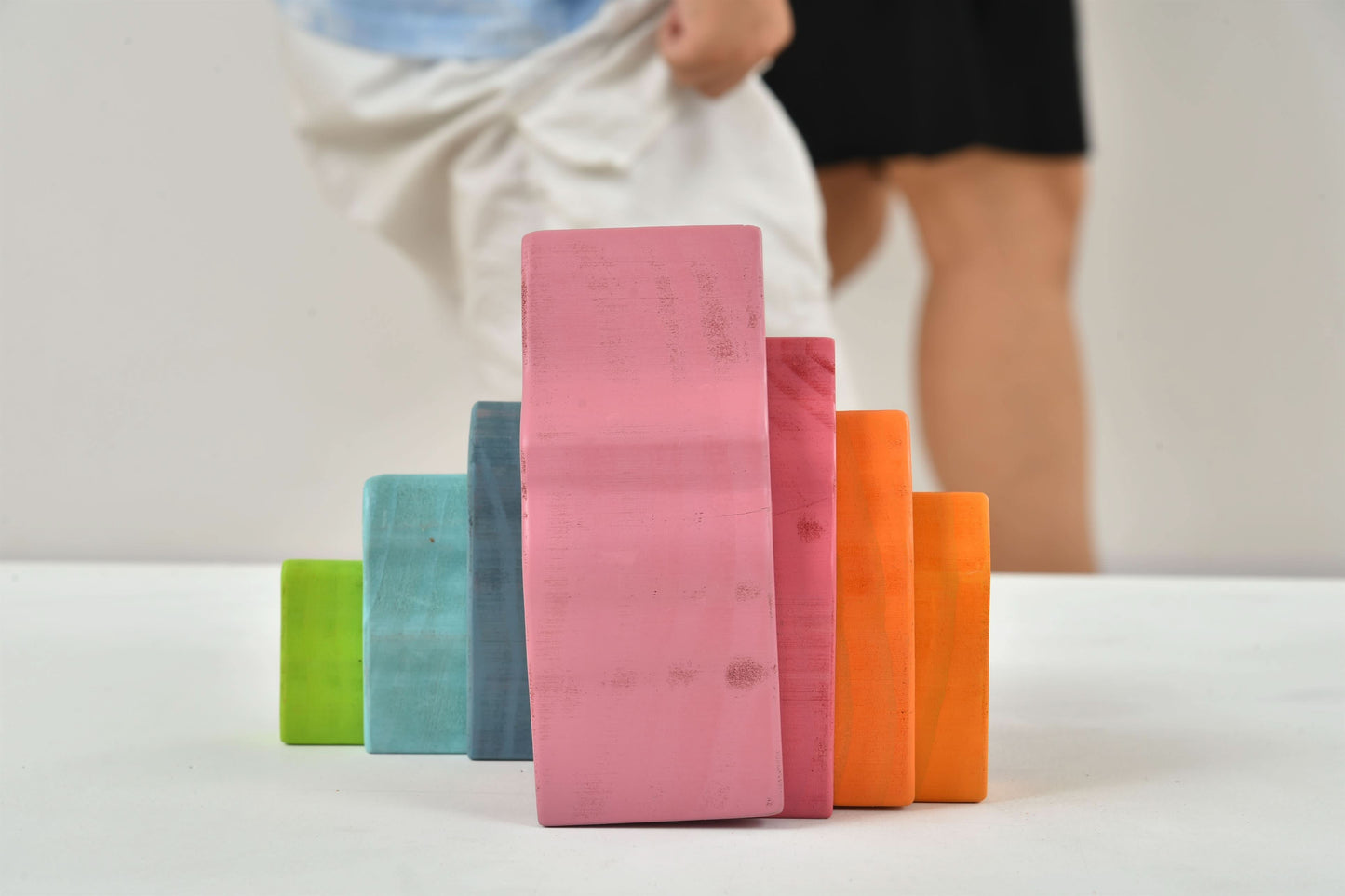 Wooden Mountain Rainbow Stack