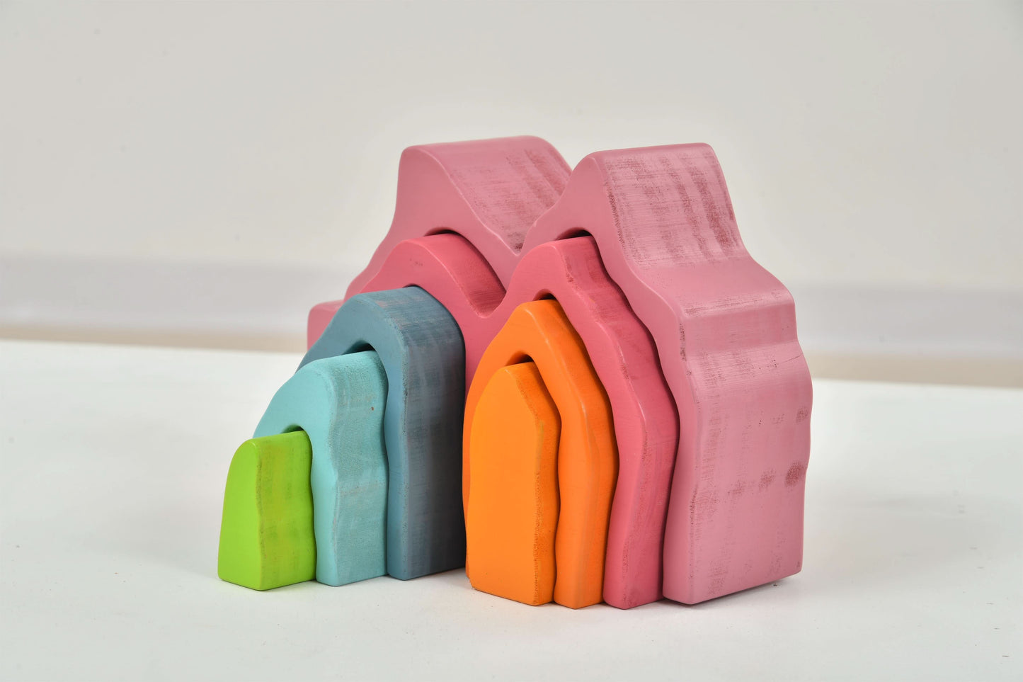 Wooden Mountain Rainbow Stack