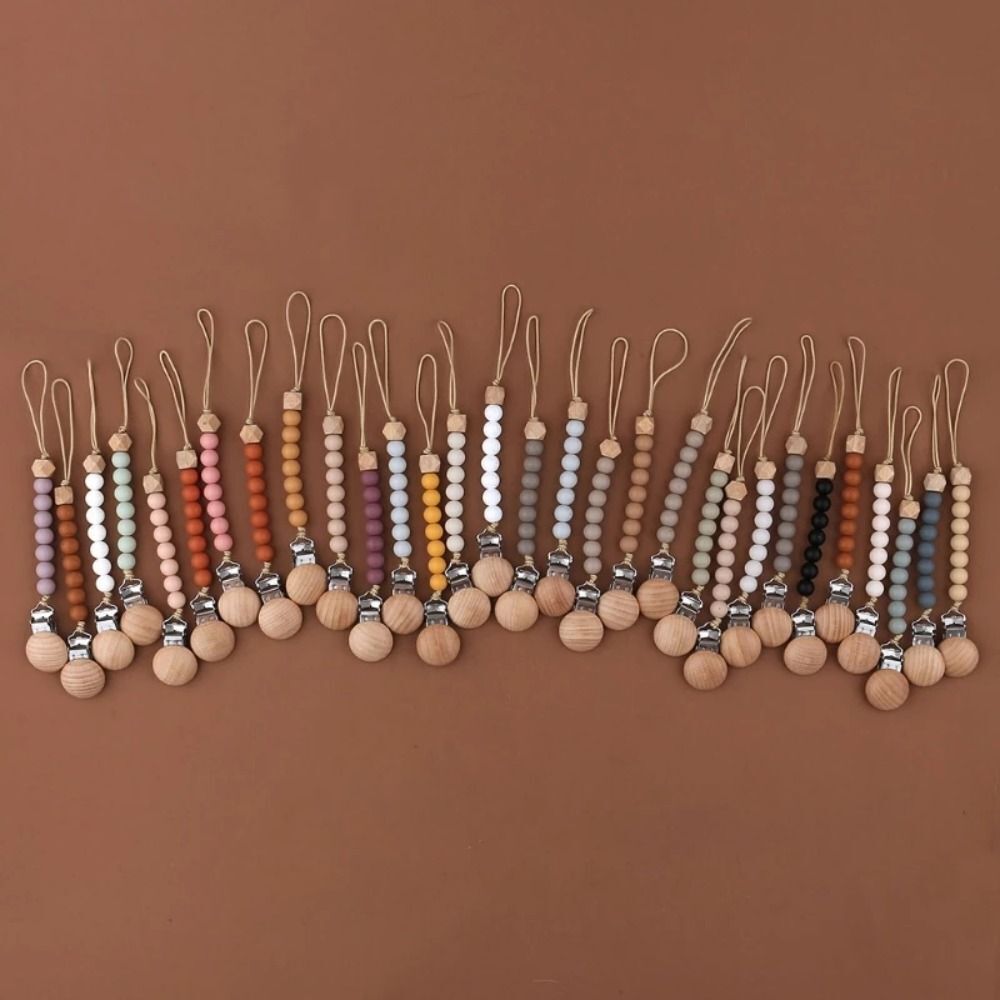 Teething Beads Pacifier Clip