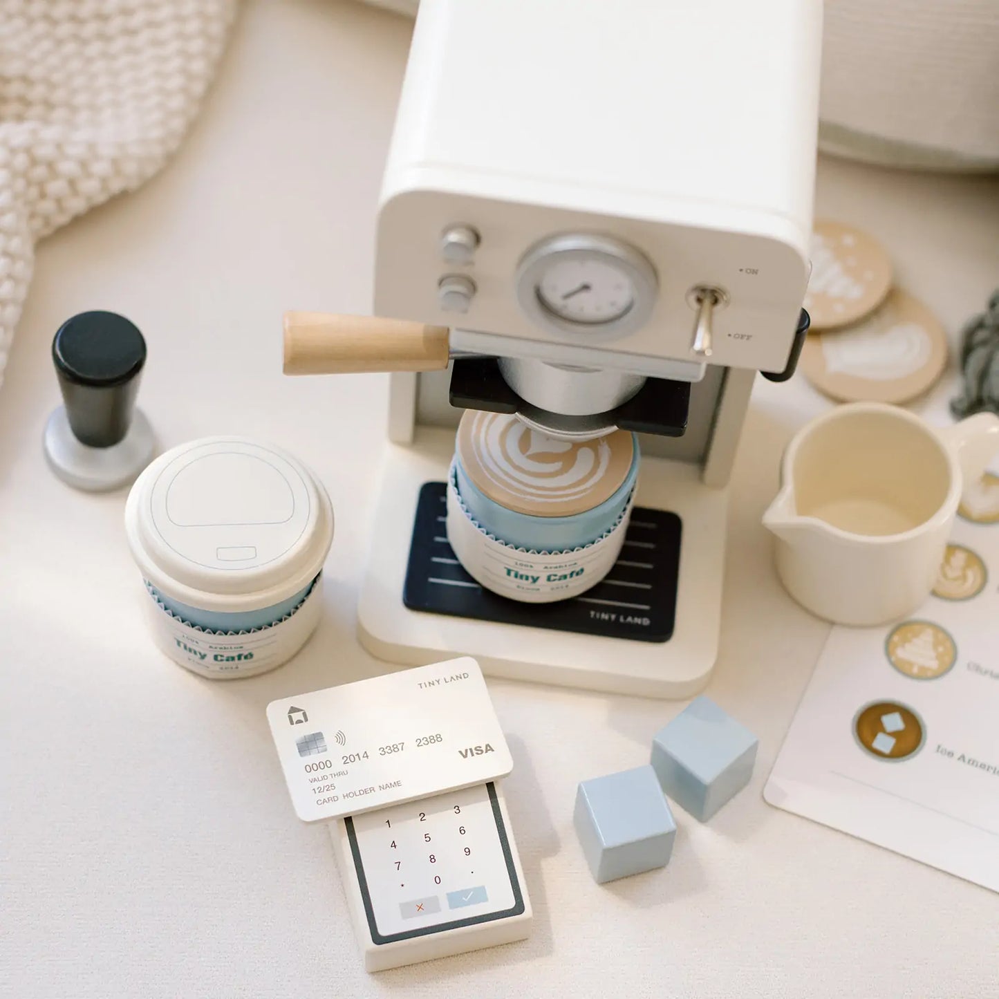 Children’s Coffee Maker: Wooden Café Play Set for Kids