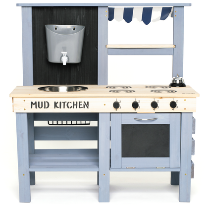 2 in 1 Wooden Outdoor Mud Kitchen & Grocery Store Pretend Play