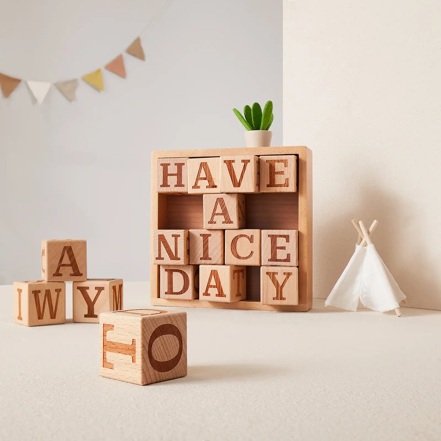 Wooden Alphabet Blocks