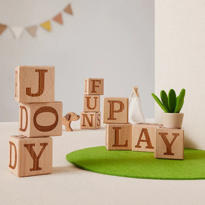 Wooden Alphabet Blocks