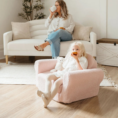 Pink Kids Loveseat