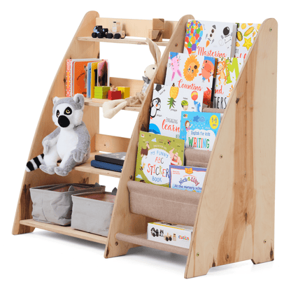 2 in 1 Montessori Shelf for Books and Toys
