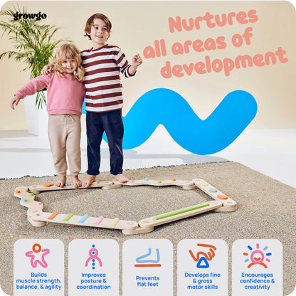 Montessori Balance Beams Set 2 in 1