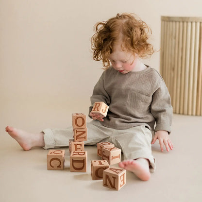 Wooden Alphabet Blocks