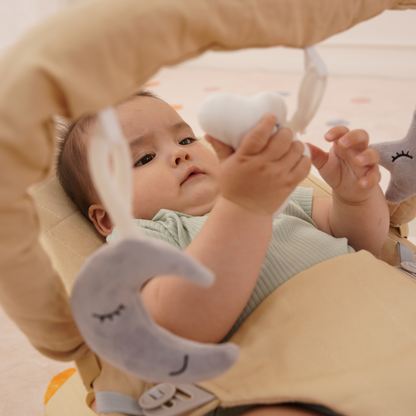 Foldable Baby Bouncer with Play Arch