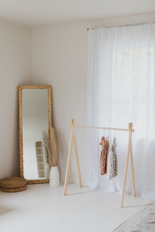 Wooden Toddler Clothes Rack