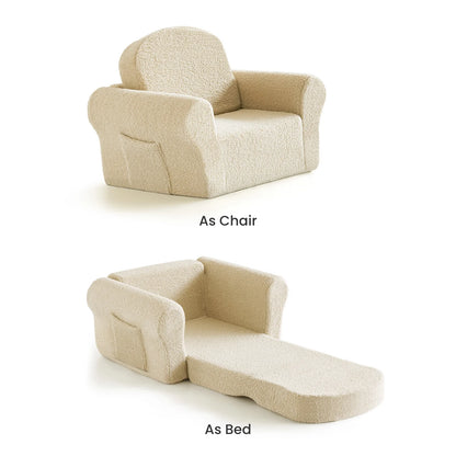 Cream Kids Loveseat