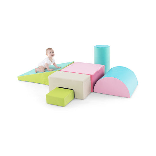6 Pieces Pastel Foam Climbing Blocks