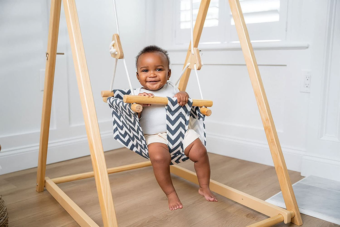 Foldable Wooden Swing Set