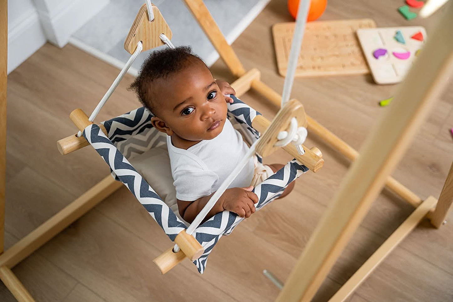 Foldable Wooden Swing Set