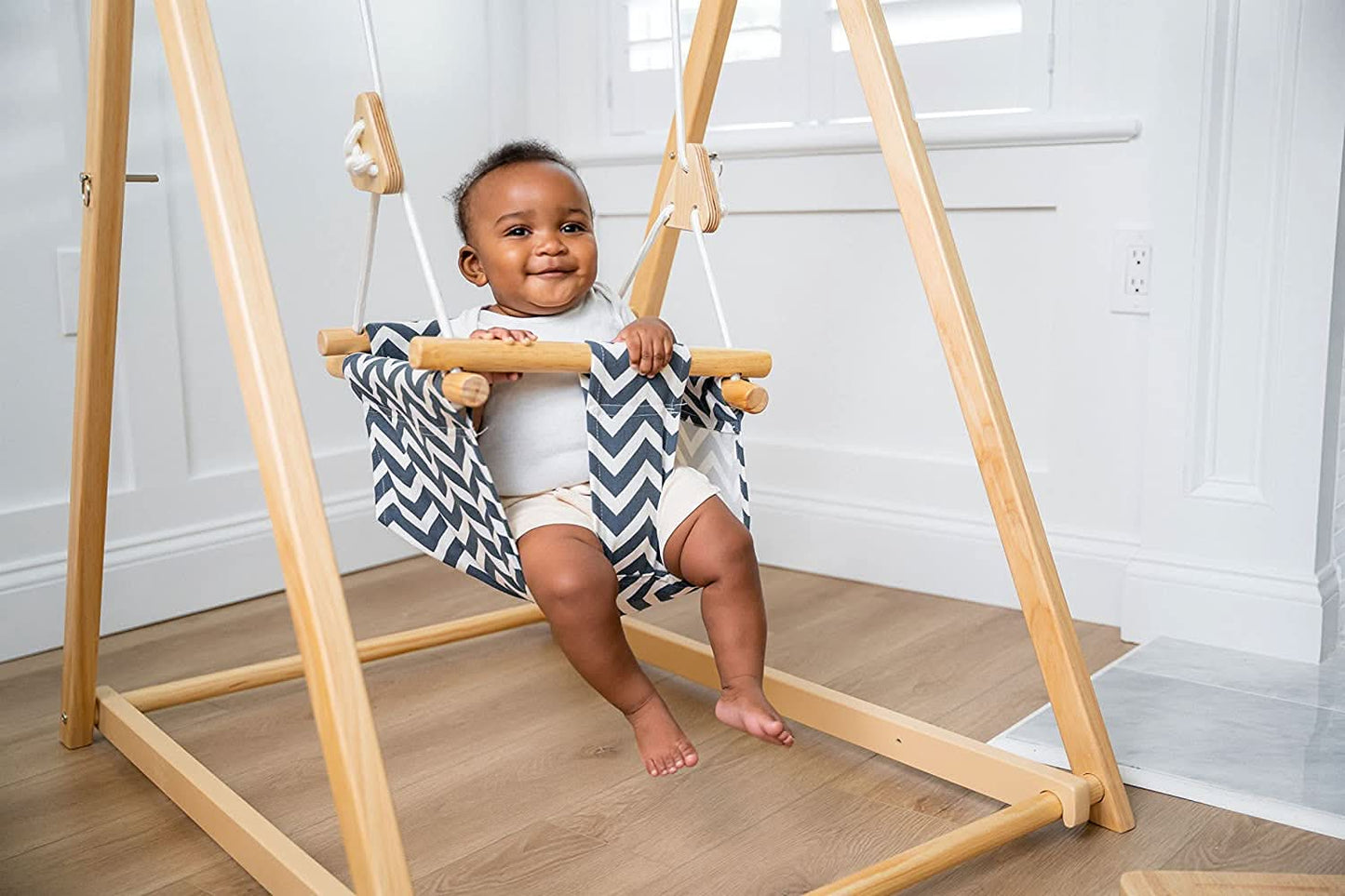 Foldable Wooden Swing Set