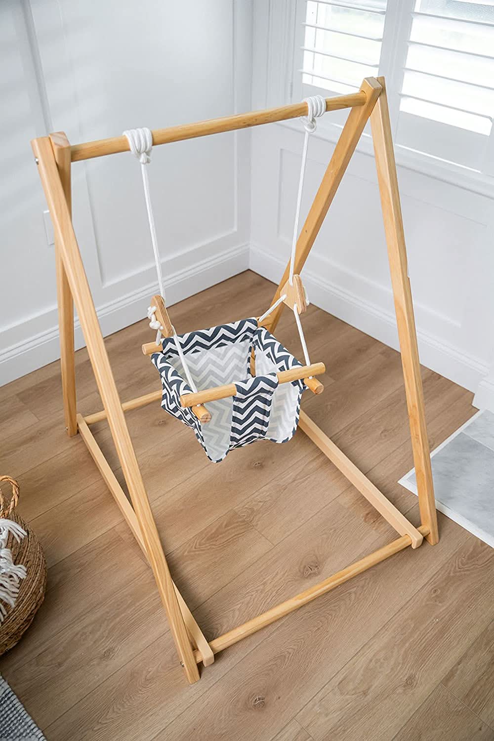 Foldable Wooden Swing Set