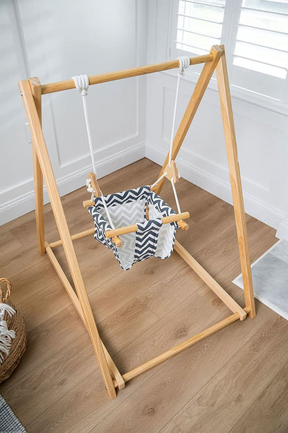 Foldable Wooden Swing Set