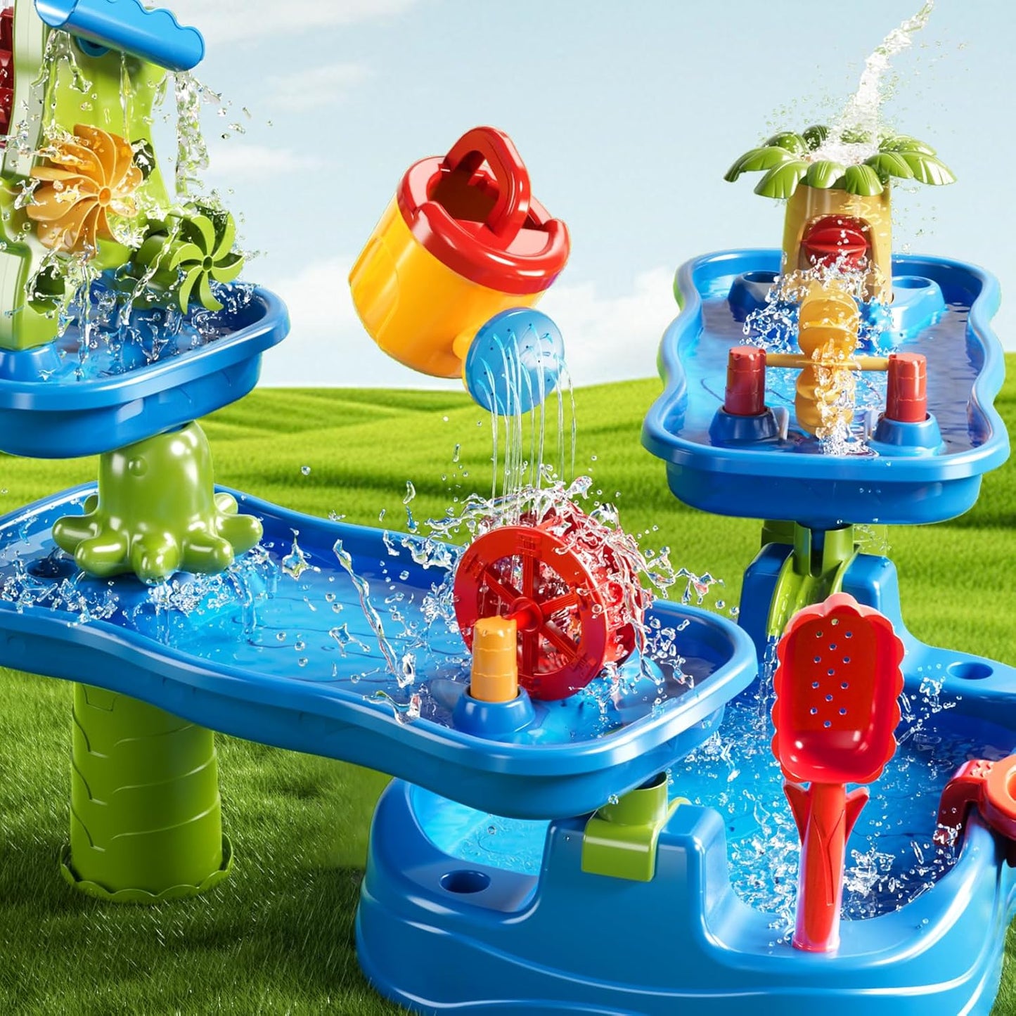 3-Tier Rain Shower Water Table