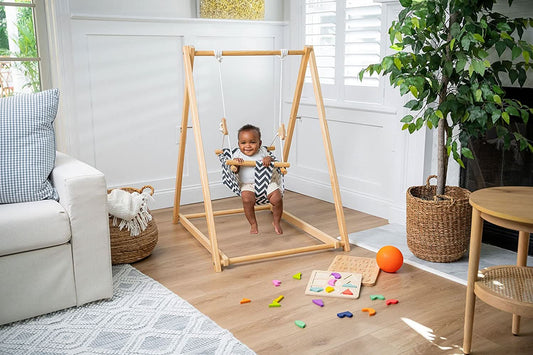 Foldable Wooden Swing Set