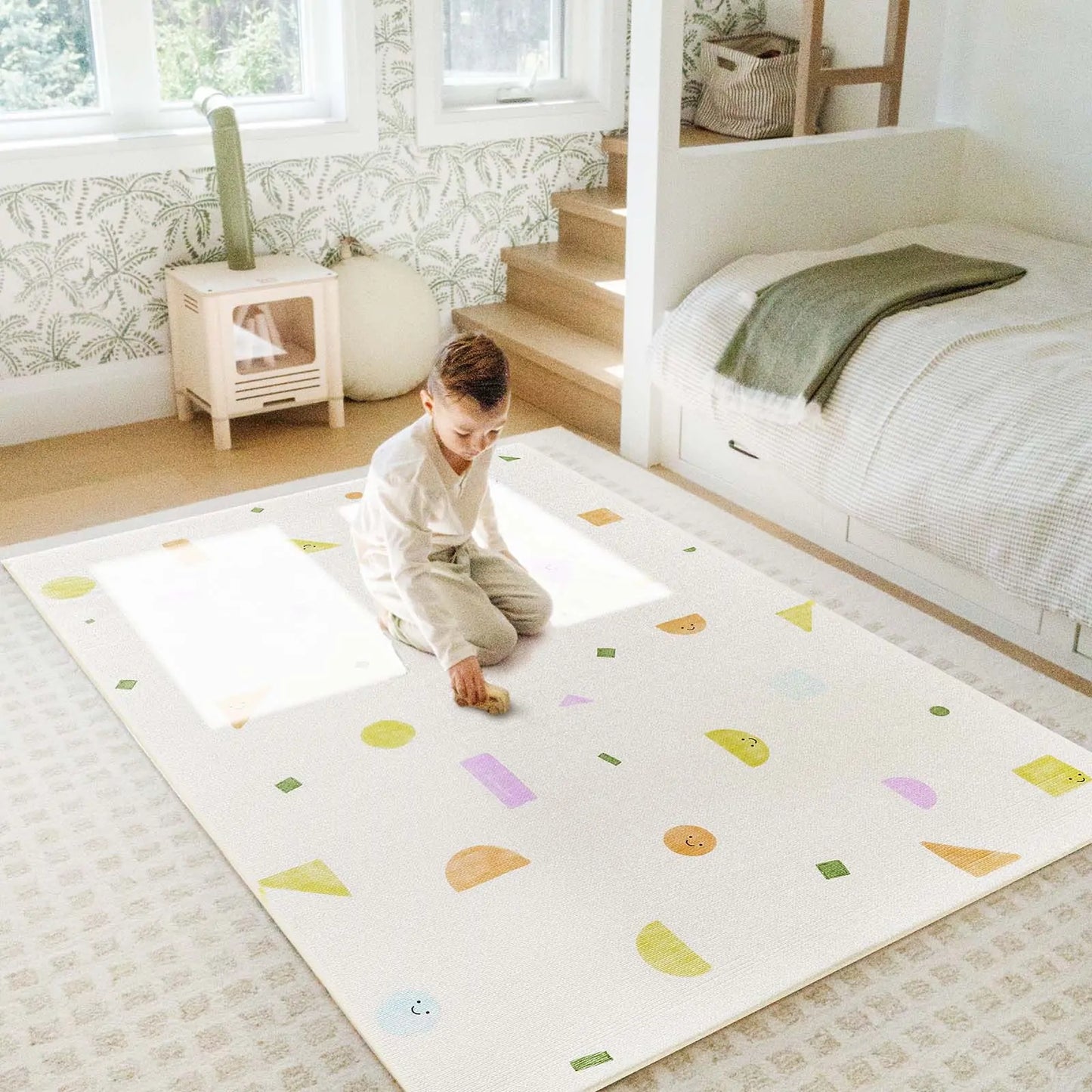 Double-Sided Baby Playmat Smiley Quest