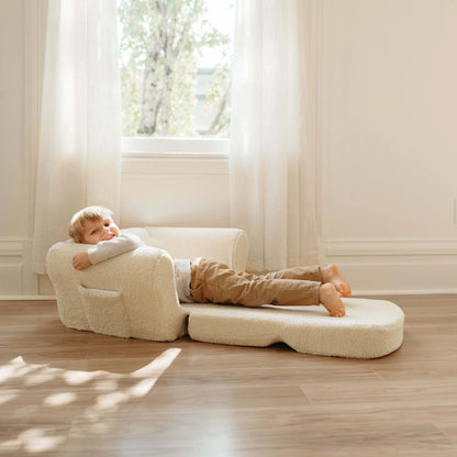 Cream Kids Loveseat