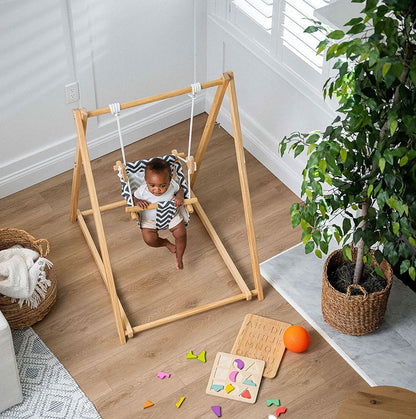 Foldable Wooden Swing Set