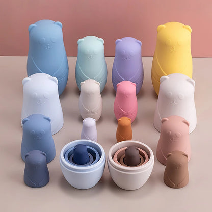 Silicone Stacking and Nesting Bears