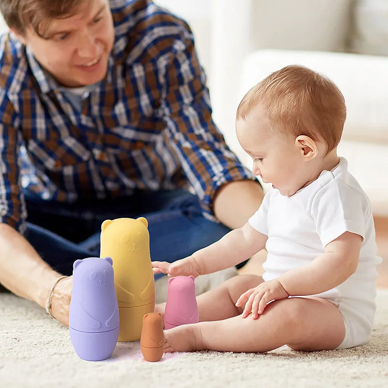 Silicone Stacking and Nesting Bears