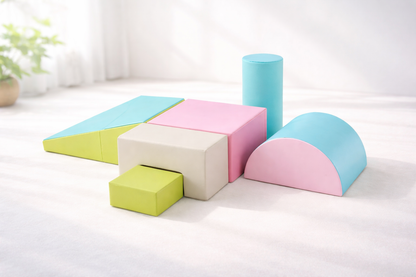 6 Pieces Pastel Foam Climbing Blocks