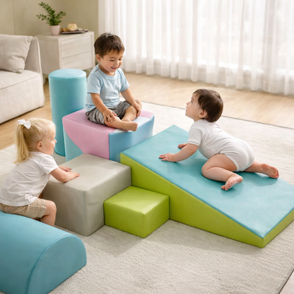 6 Pieces Pastel Foam Climbing Blocks