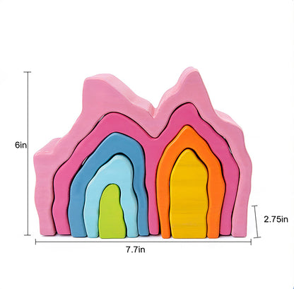 Wooden Mountain Rainbow Stack