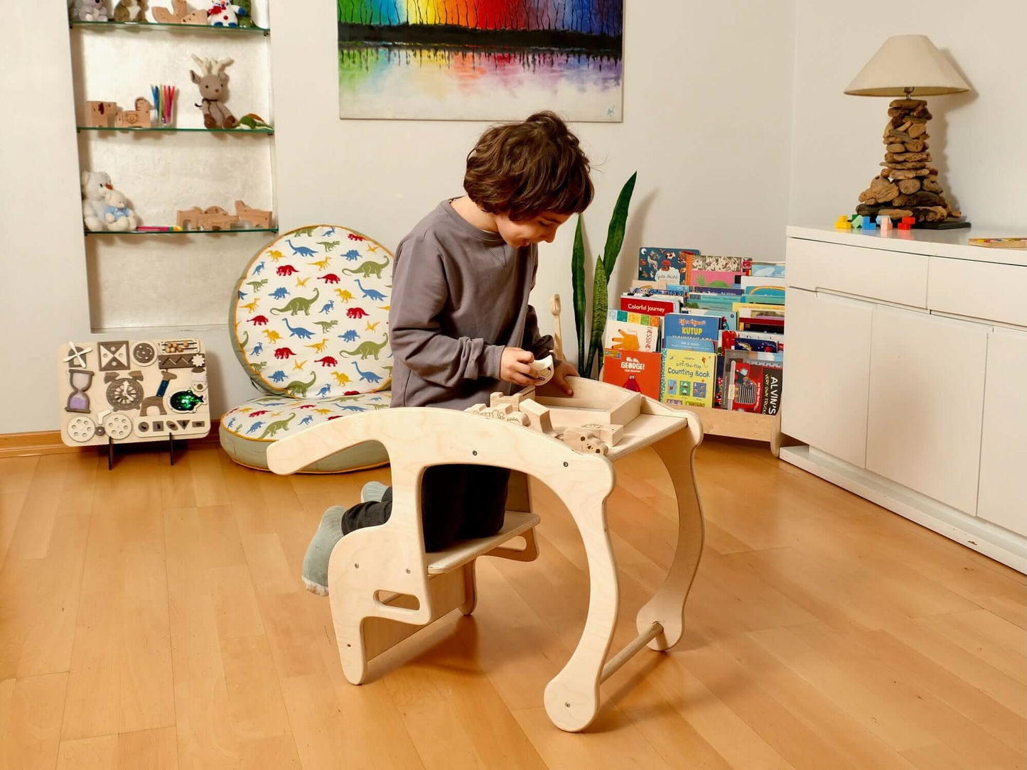 Toddler Rocking Chair and Table Set