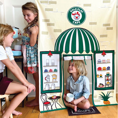 Café Doorway Storefront with Coffee Machine