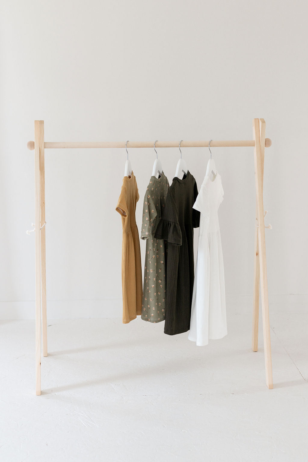 Wooden Toddler Clothes Rack