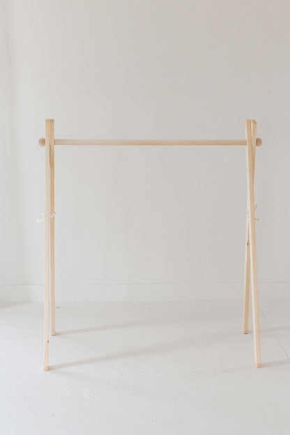 Wooden Toddler Clothes Rack