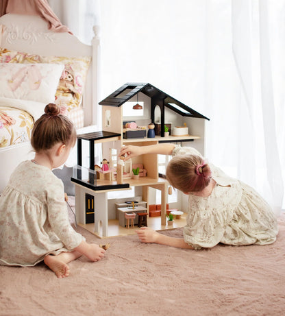 Modern Wooden Family Dollhouse