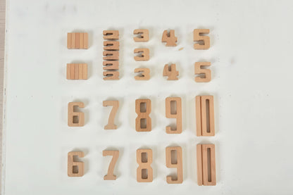 Montessori Large Wooden Number Blocks