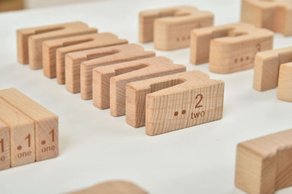 Montessori Large Wooden Number Blocks