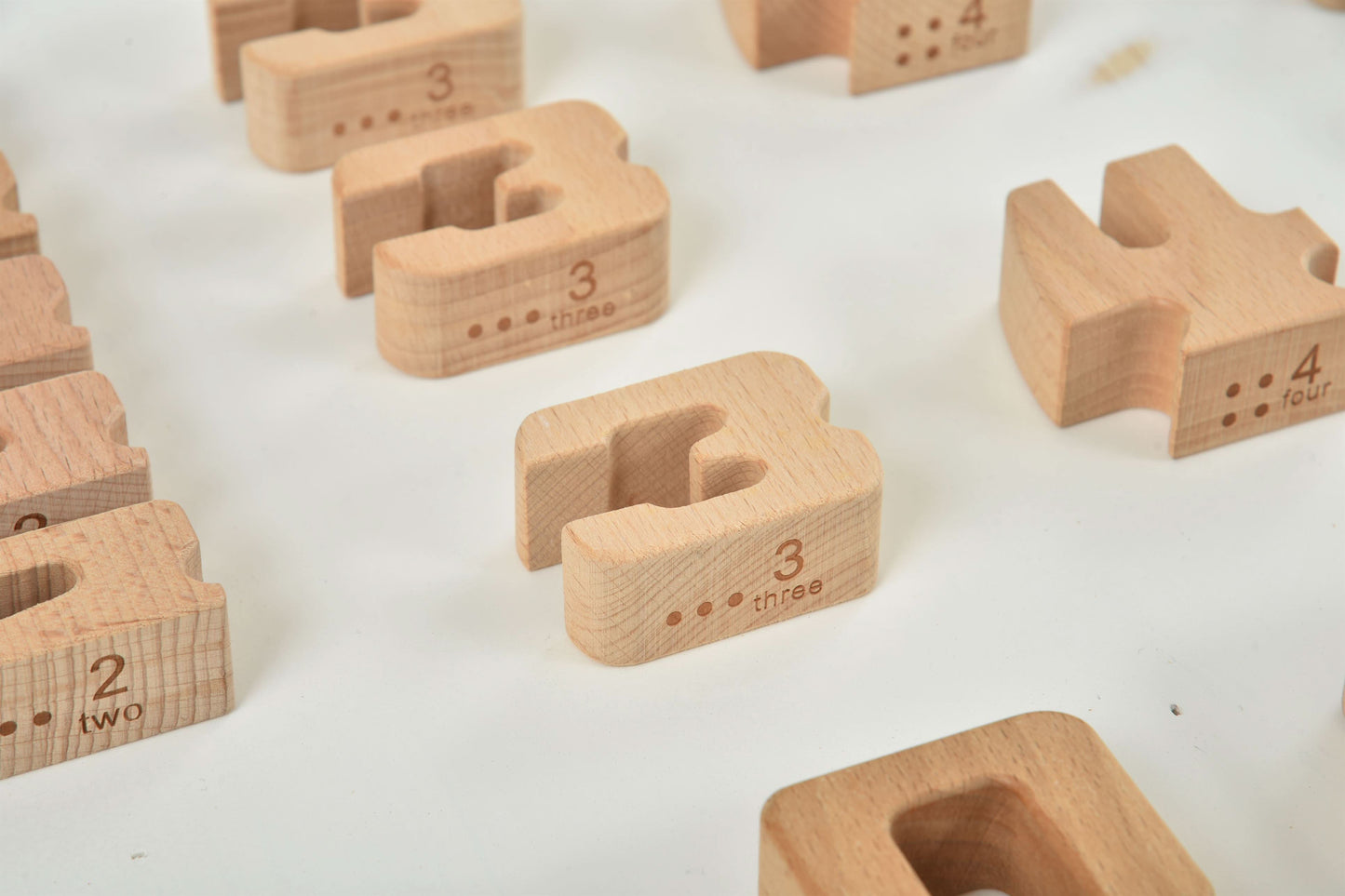 Montessori Large Wooden Number Blocks