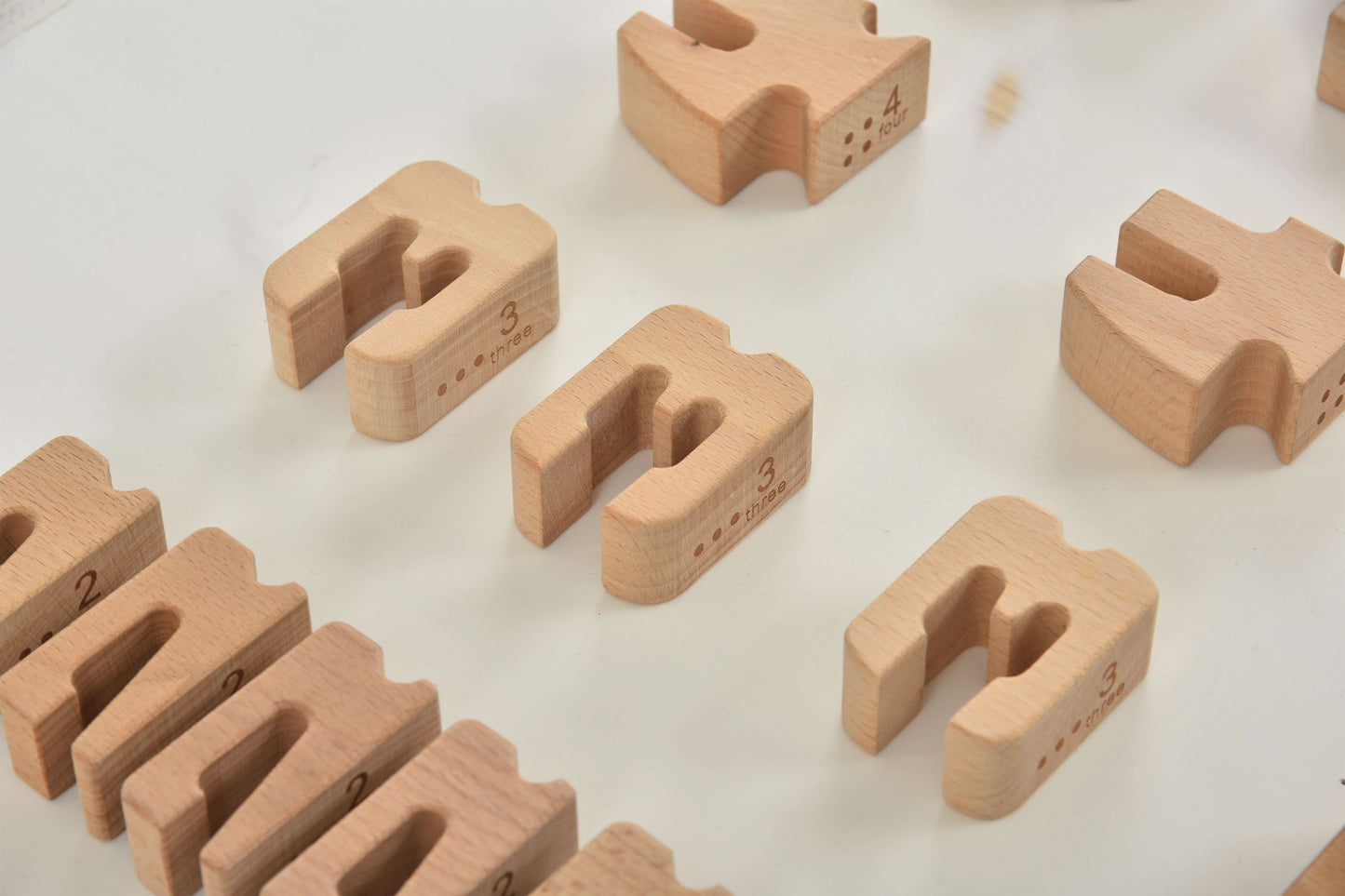Montessori Large Wooden Number Blocks