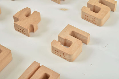 Montessori Large Wooden Number Blocks