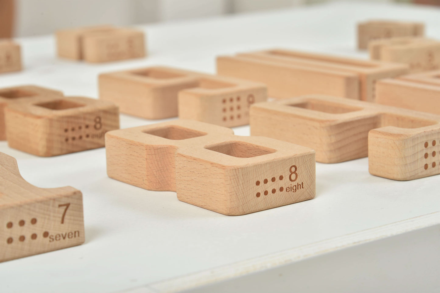 Montessori Large Wooden Number Blocks
