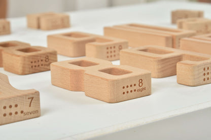 Montessori Large Wooden Number Blocks